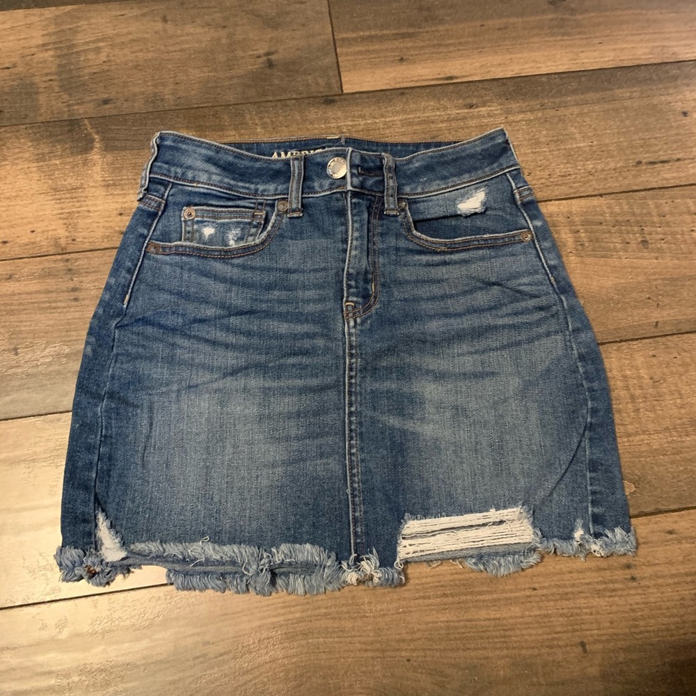 American eagle denim skirt